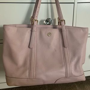 Preloved tory tote. Baby pink.